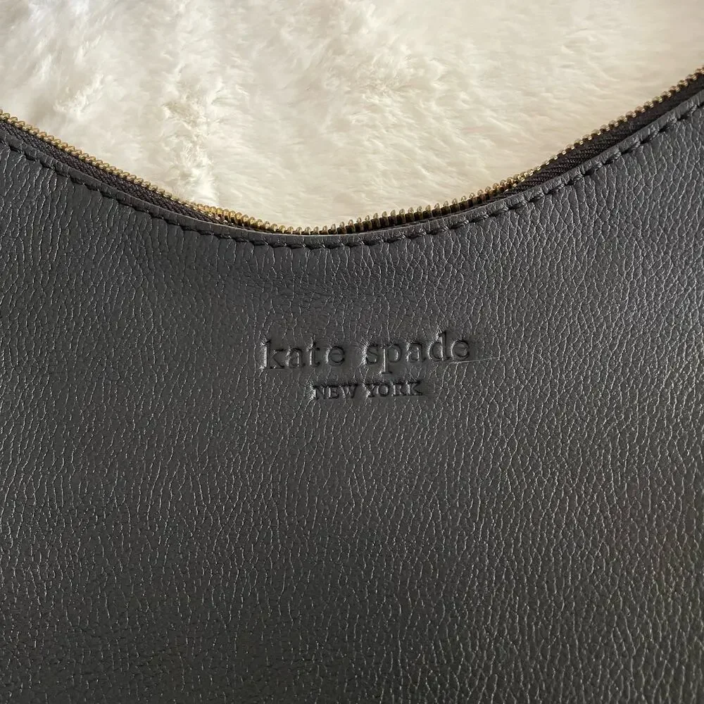 Kate Spade Black Leather Shoulder Bag Purse